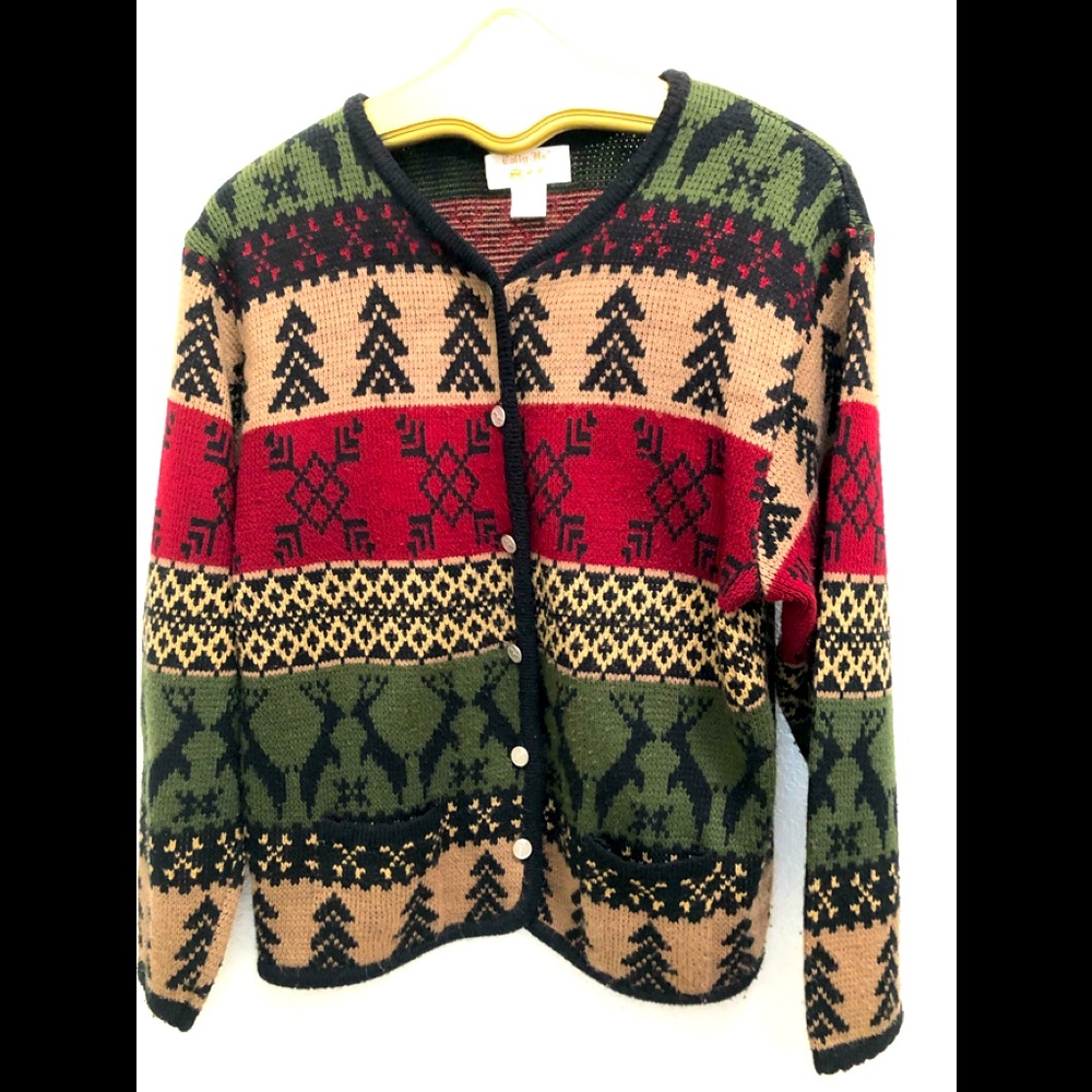 Vintage Bottom up cropped Cardigan